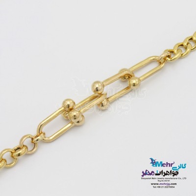 دستبند طلا - طرح تیفانی
