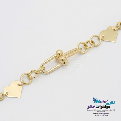 دستبند طلا - طرح تیفانی