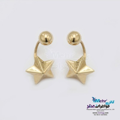گوشواره طلا - طرح ستاره