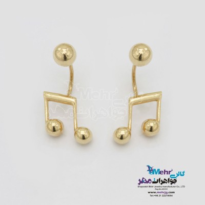 گوشواره طلا - طرح نت