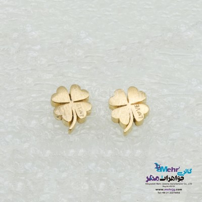 گوشواره طلا - طرح شبدر چهار پر