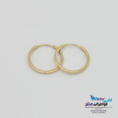گوشواره طلا - طرح حلقه ای