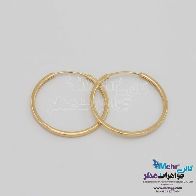 گوشواره طلا - طرح حلقه ای