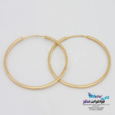 گوشواره طلا - طرح حلقه ای