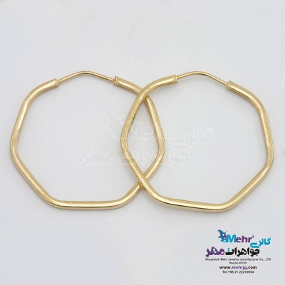 گوشواره طلا - طرح حلقه ای