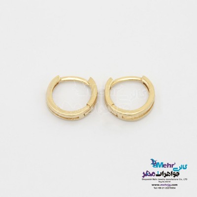 گوشواره طلا - طرح حلقه ای