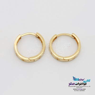 گوشواره طلا - طرح لویی ویتون