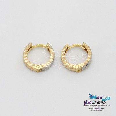 گوشواره طلا - طرح حلقه ای