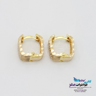 گوشواره طلا - طرح حلقه ای