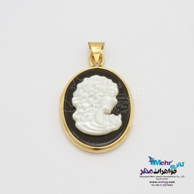 آویز طلا - طرح بانو