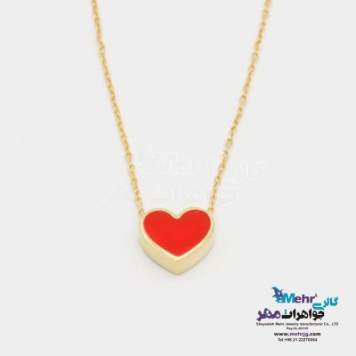 گردنبند طلا - طرح قلب