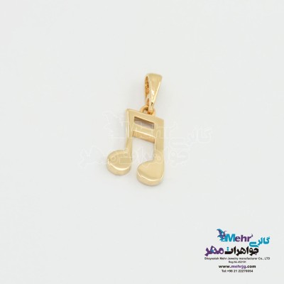آویز طلا - طرح نت موسیقی