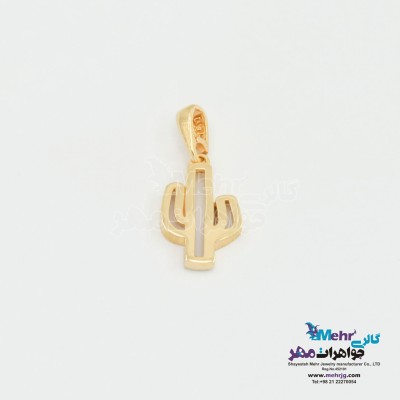 آویز طلا - طرح کاکتوس