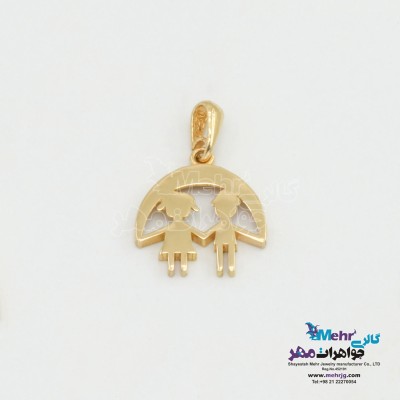 آویز طلا - طرح عشق
