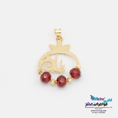 آویز طلا - طرح انار و یلدا