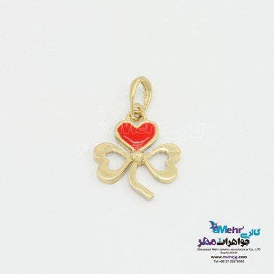 آویز طلا - طرح شبدر