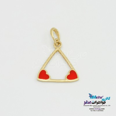 آویز طلا - طرح مثلث