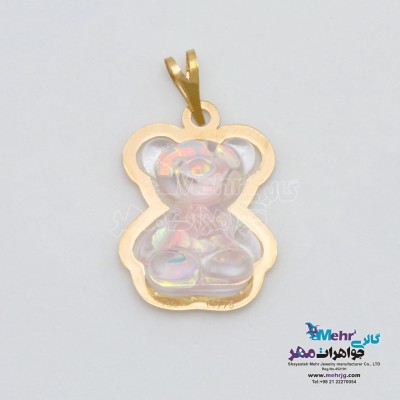 آویز طلا - طرح خرس
