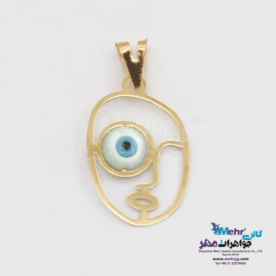 آویز طلا - طرح رخ