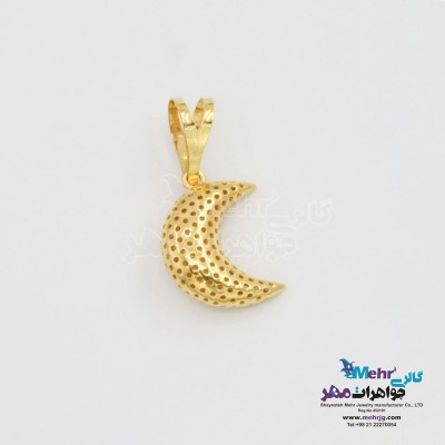 آویز طلا - طرح ماه