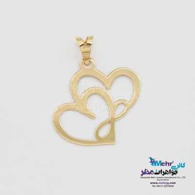 آویز طلا - طرح بی نهایت قلب