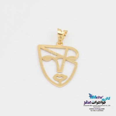 آویز طلا - طرح رخ