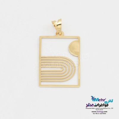 آویز طلا - طرح هندسی