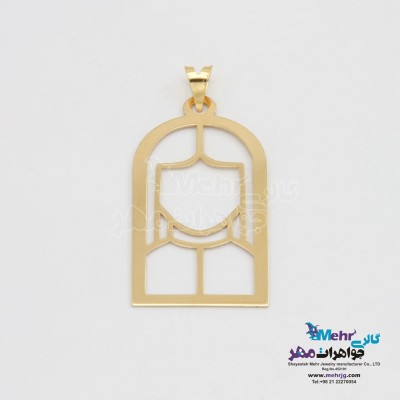 آویز طلا - طرح دختر