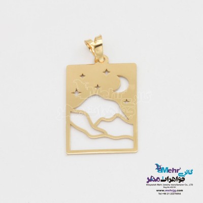 آویز طلا - طرح منظره
