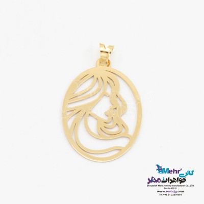 آویز طلا - طرح بانو