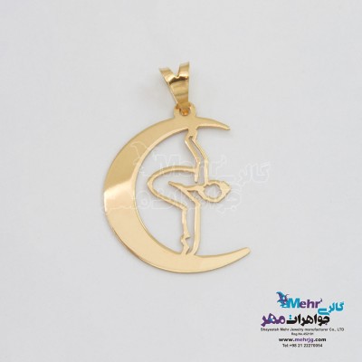 آویز طلا - طرح بالرین