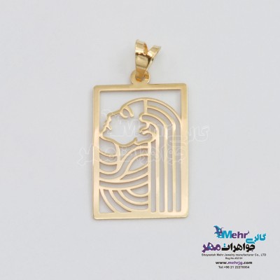 آویز طلا - طرح بانو
