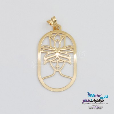 آویز طلا - طرح رخ