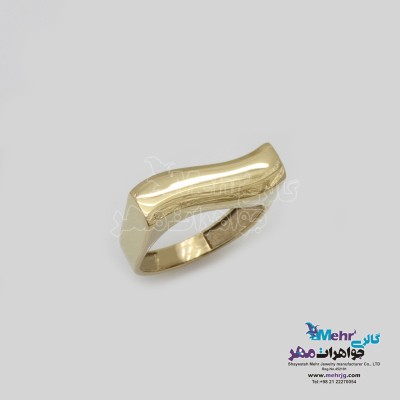 انگشتر طلا - طرح موج