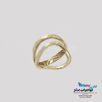 انگشتر طلا - طرح هندسی