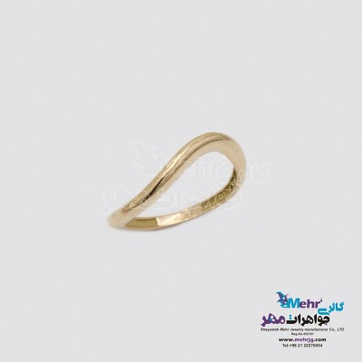 انگشتر طلا - طرح موج
