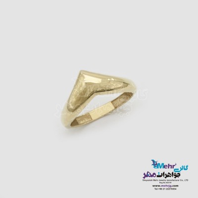 انگشتر طلا - طرح هندسی