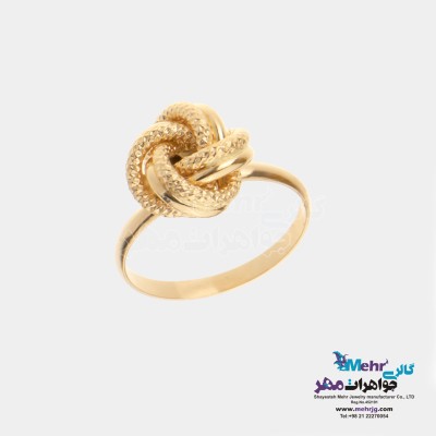 انگشتر طلا - طرح پیچی