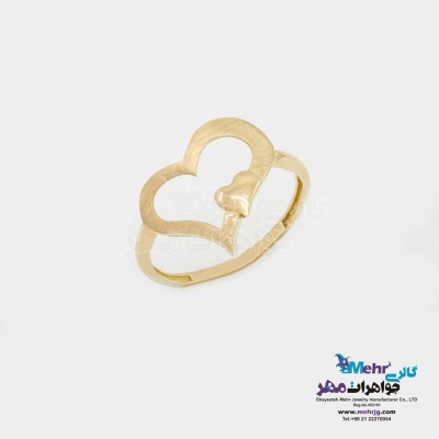 انگشتر طلا - طرح قلب