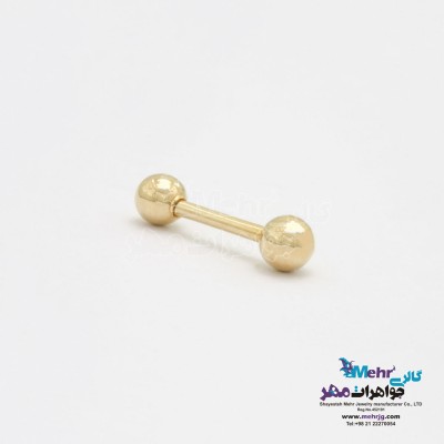 پیرسینگ طلا - طرح گوی دایره