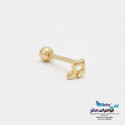 پیرسینگ طلا - طرح نت موسیقی