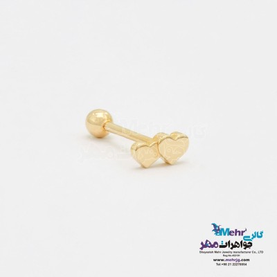 پیرسینگ طلا - طرح قلب