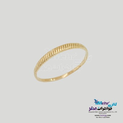 انگشتر طلا - طرح شیاردار
