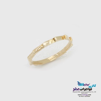 انگشتر طلا - طرح موج