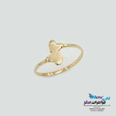 انگشتر طلا - طرح قلب