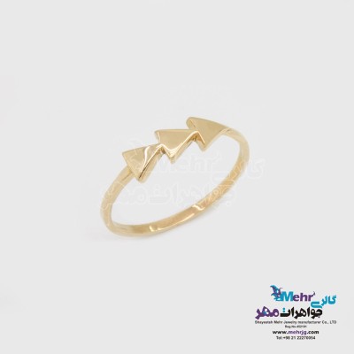 انگشتر طلا - طرح پیکان