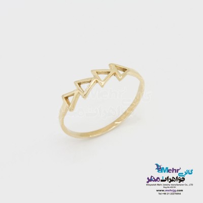 انگشتر طلا - طرح پیکان