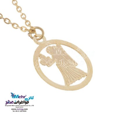 نمای دوم آویز ساعت طلا - ماه تولد شهریور