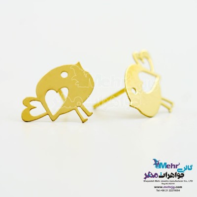 نمای دوم گوشواره طلا - طرح جوجه