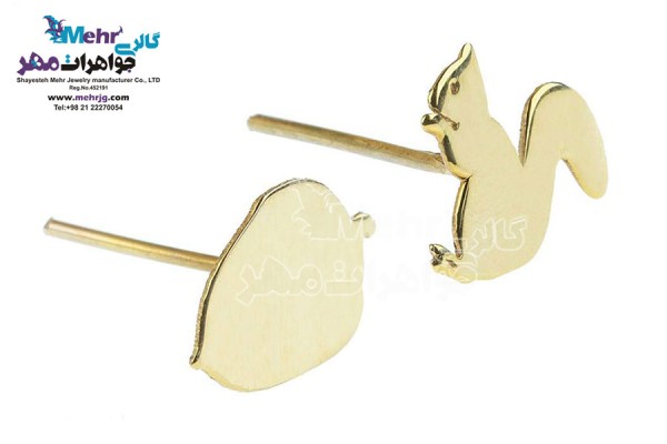 نمای دوم گوشواره طلا - طرح فانتزی